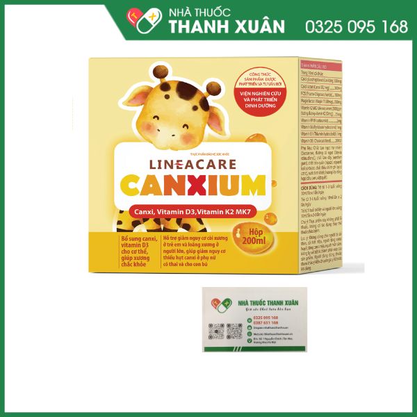 Lineacare Canxium - Bổ sung Canxi, Vitamin D3 cho cơ thể